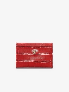 Chanel Crocodile Embossed Calfskin & Gold-Tone Metal | NIB